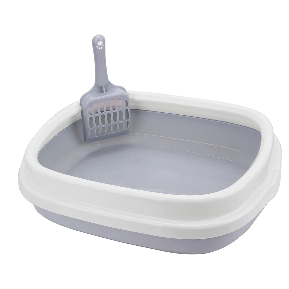 Excrement Training Sand Litter Box Anti-Splash Dog Toilet Cat Dog Tray with Scoop 1 Set Pet Toilet Bedpan Cat Litter Box